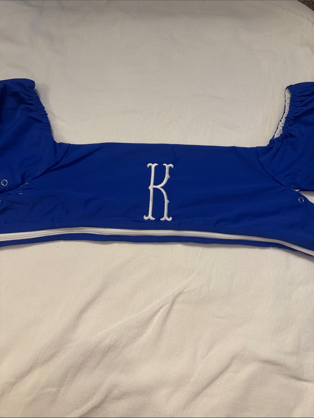 Royal Blue Kids Swim Puddle Jumper  Cover with White Monogram